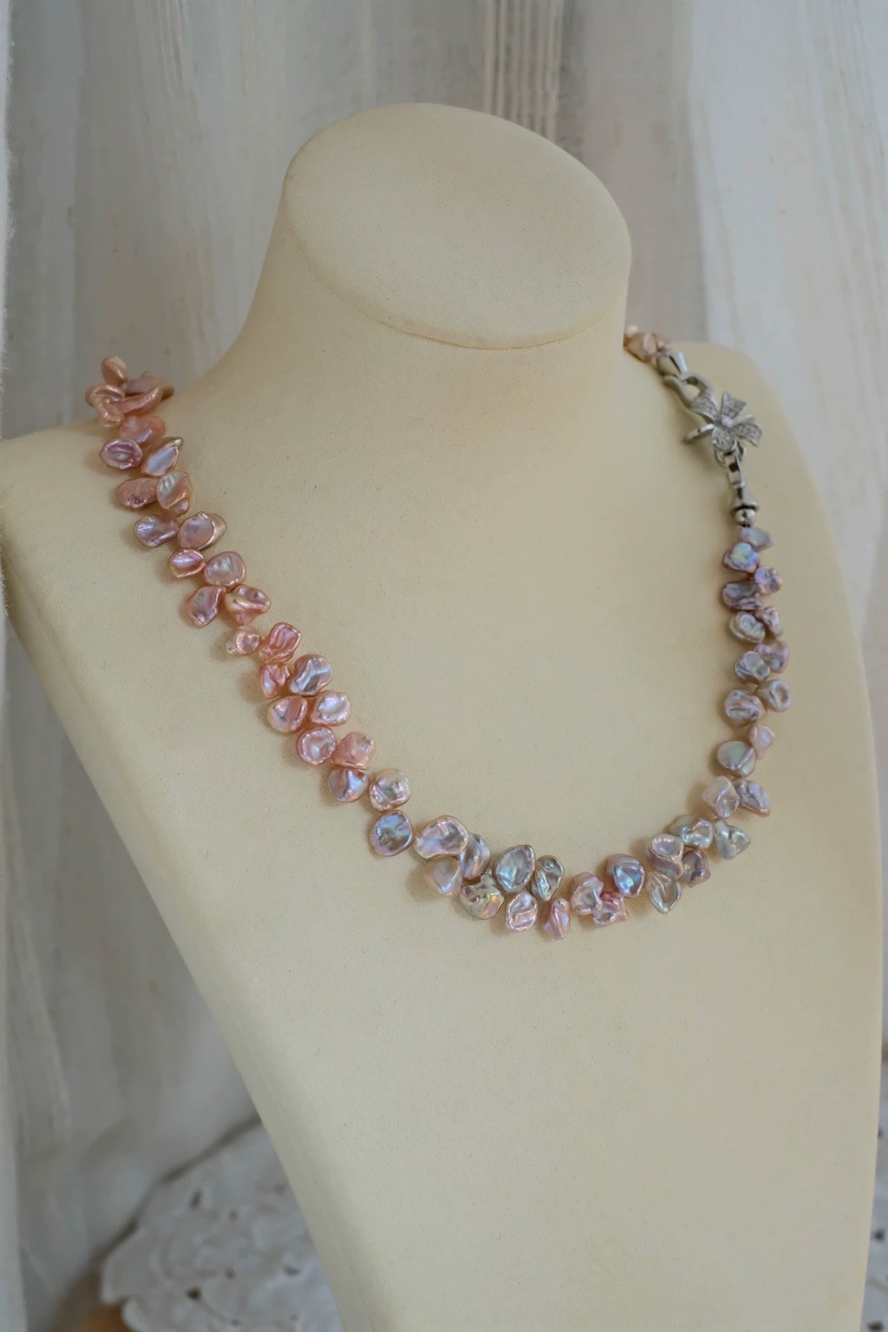Gradient  Keshi Baroque Pearl Necklace