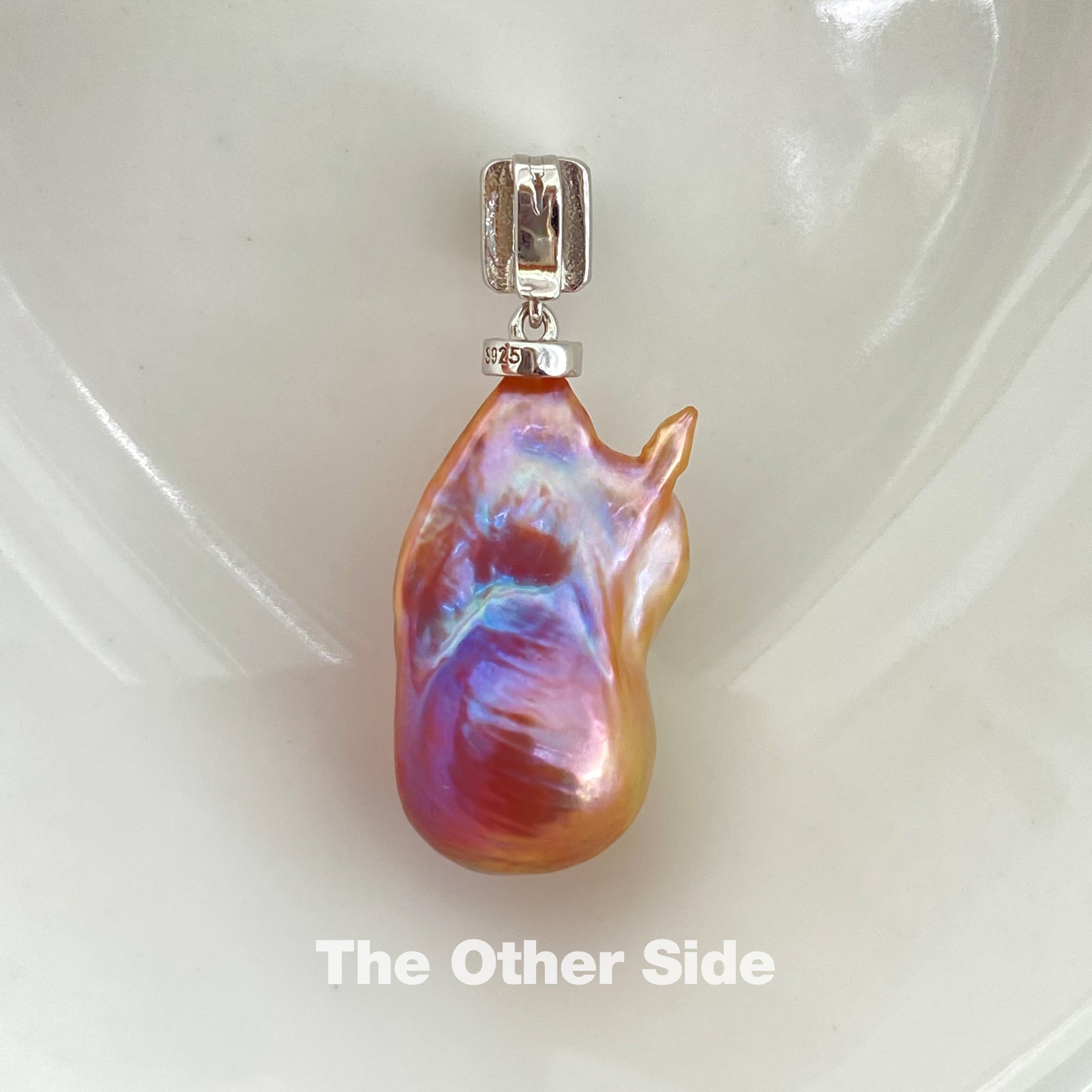 30.5mm Freshwater Fireball Baroque Pearl Pendant