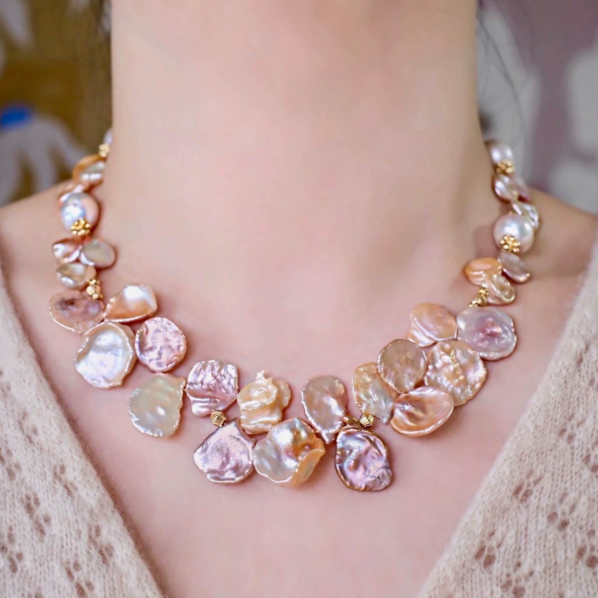 Keshi Baroque Pearl Necklace
