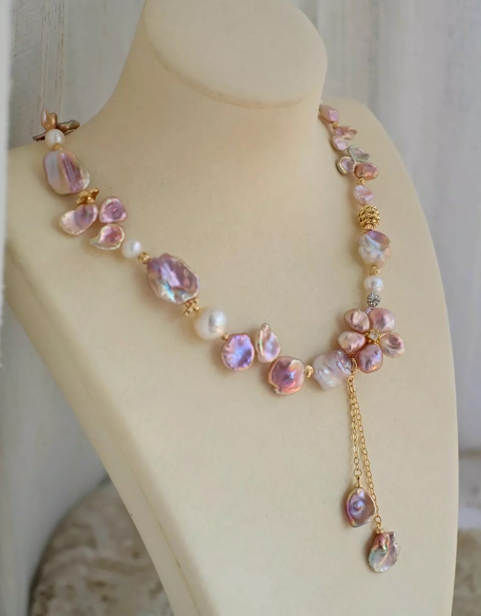 Keshi Baroque Pearl Necklace