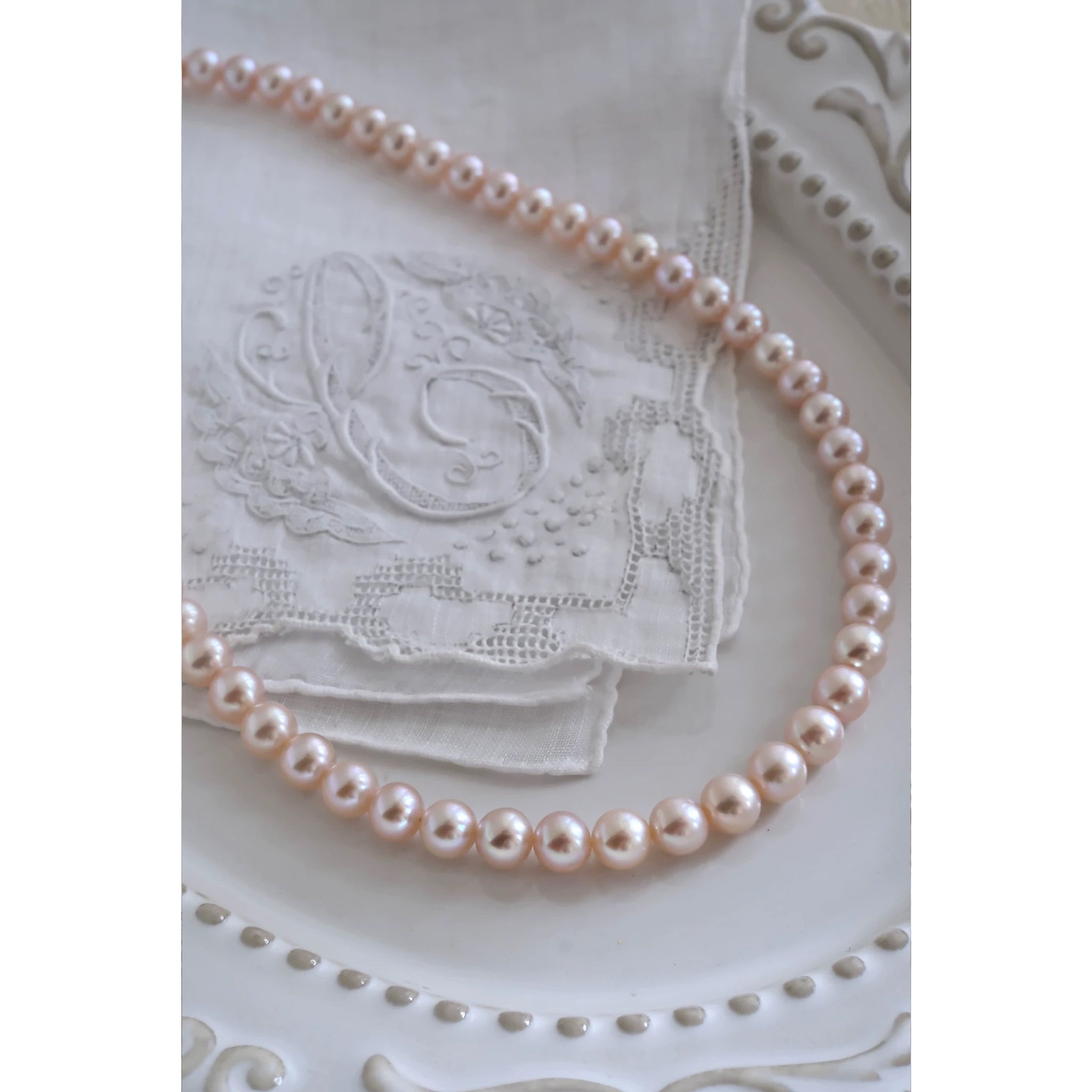 7-8mm Pink Aurora Freshwater Pearl Necklace