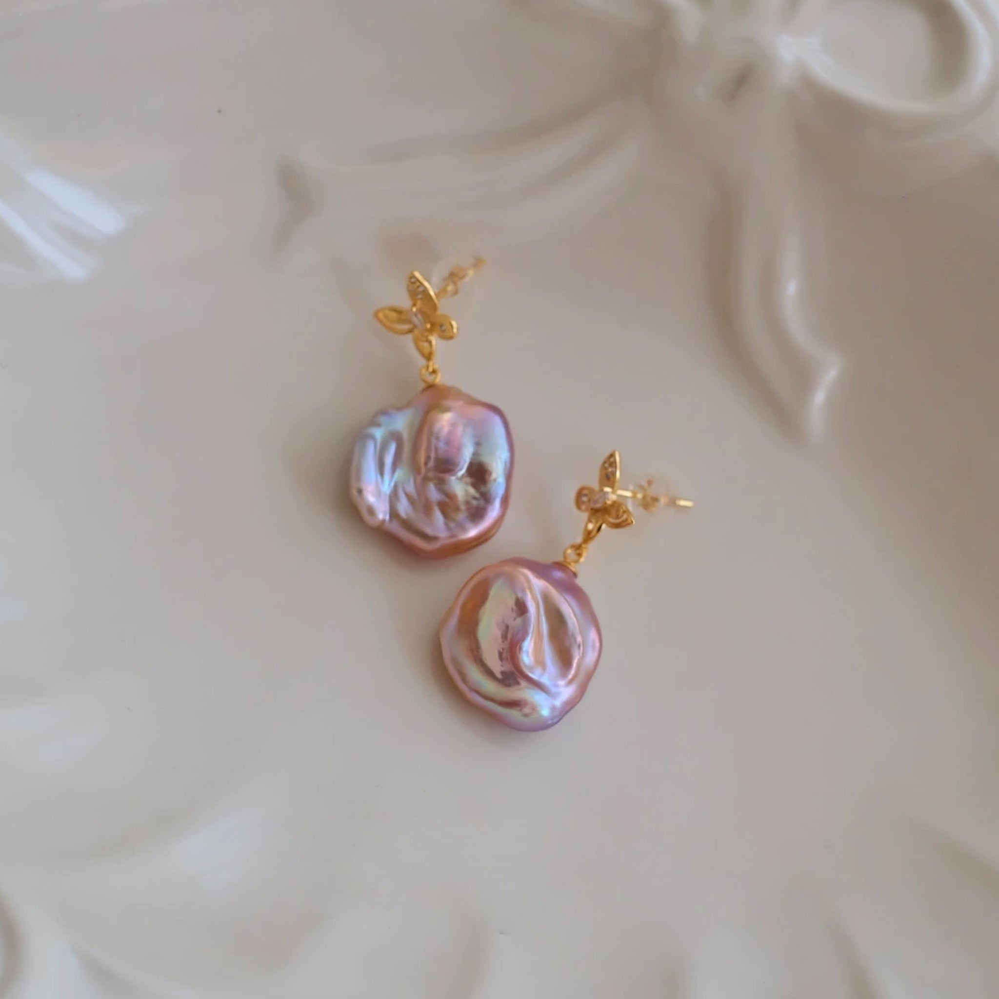 Keshi Baroque Pearl Earrings